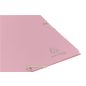   Gumis mappa, prespán, A4, 15 mm, EXACOMPTA, "AutentiK", rózsaszín
