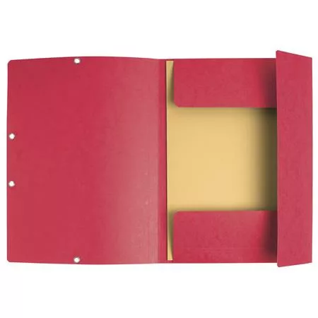 Gumis mappa, prespán, A4, EXACOMPTA, piros