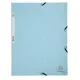 Gumis mappa, prespán, A4, EXACOMPTA, "Aquarel", kék