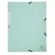 Gumis mappa, prespán, A4, EXACOMPTA, "Aquarel", zöld