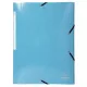 Gumis mappa, karton, A4, EXACOMPTA "Iderama", világoskék
