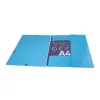 Gumis mappa, karton, A4, EXACOMPTA "Iderama", világoskék