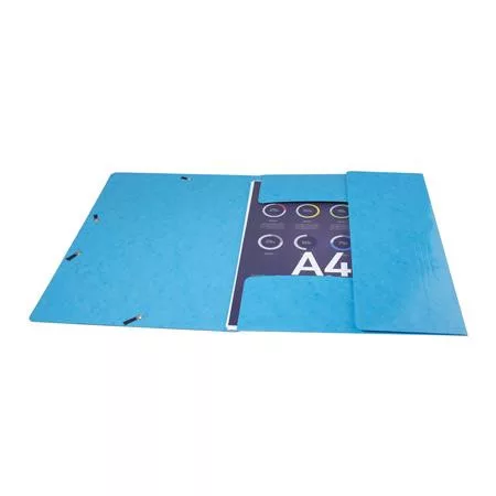 Gumis mappa, karton, A4, EXACOMPTA "Iderama", világoskék