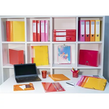 Gumis, mappa, karton, A4, EXACOMPTA "Iderama", sárga