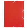 Gumis mappa, PP, A4, EXACOMPTA "Opak", piros