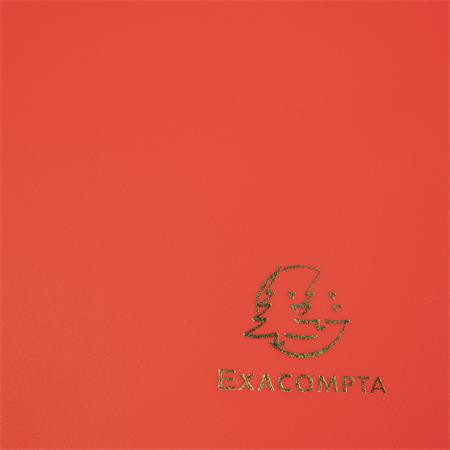 Gumis mappa, PP, A4, EXACOMPTA "Opak", piros