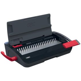   Spirálozógép, műanyag spirálkötéshez, manuális, 165 lap, GBC "CombBind CB12"