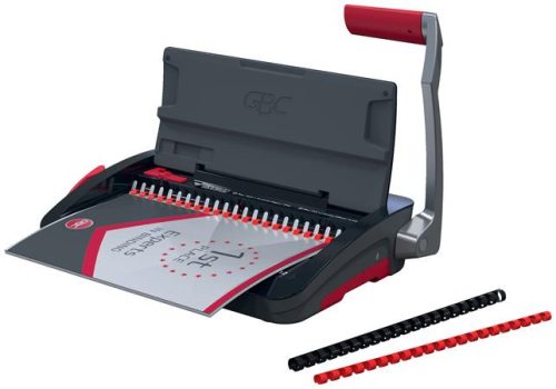 Spirálozógép, műanyag spirálkötéshez, manuális, 165 lap, GBC "CombBind CB12"