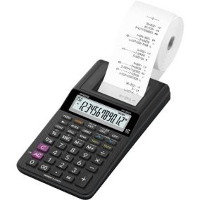 Számológép, szalagos, 12 számjegy, 1 színű nyomtató, CASIO "HR-8RCE"   Számológép, szalagos, 12 számjegy, 1 színű nyomtató, CASIO "HR-8RCE"