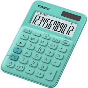 Számológép, asztali, 12 számjegy, CASIO, "MS 20 UC", zöld   Számológép, asztali, 12 számjegy, CASIO, "MS 20 UC", zöld