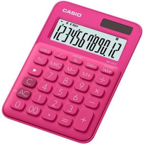 Számológép, asztali, 12 számjegy, CASIO, "MS 20 UC", magenta   Számológép, asztali, 12 számjegy, CASIO, "MS 20 UC", magenta