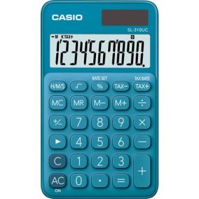 Zsebszámológép, 10 számjegy, CASIO "SL 310" kék   Zsebszámológép, 10 számjegy, CASIO "SL 310" kék