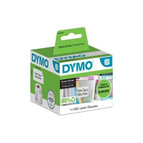Etikett, LW nyomtatóhoz, eltávolítható, 32x57 mm, 1000 db etikett, DYMO   Etikett, LW nyomtatóhoz, eltávolítható, 32x57 mm, 1000 db etikett, DYMO