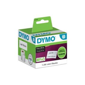 Etikett, LW nyomtatóhoz, eltávolítható, 41x89 mm, 300 db etikett, DYMO   Etikett, LW nyomtatóhoz, eltávolítható, 41x89 mm, 300 db etikett, DYMO