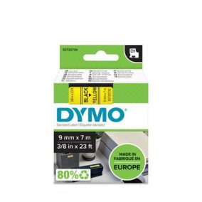 Feliratozógép szalag, 9 mm x 7 m, DYMO "D1", sárga-fekete   Feliratozógép szalag, 9 mm x 7 m, DYMO "D1", sárga-fekete