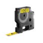   Feliratozógép szalag, 12 mm x 7 m, DYMO "D1", sárga-fekete