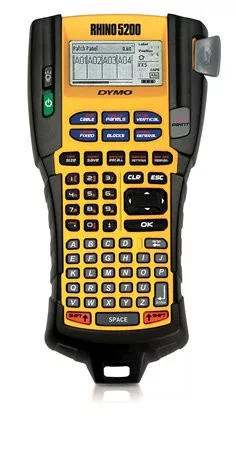 Elektromos feliratozógép, DYMO "Rhino 5200" készlet táskában