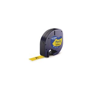 Feliratozógép szalag, 12 mm x 4 m, DYMO "Letratag", sárga   Feliratozógép szalag, 12 mm x 4 m, DYMO "Letratag", sárga