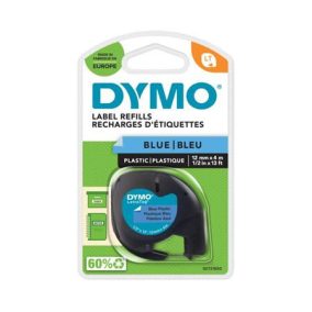 Feliratozógép szalag, 12 mm x 4 m, DYMO "Letratag", kék   Feliratozógép szalag, 12 mm x 4 m, DYMO "Letratag", kék