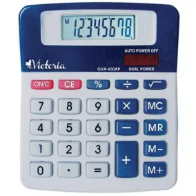   Számológép, asztali, 8 számjegy, VICTORIA OFFICE, "GVA-430AP"