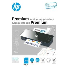   Meleglamináló fólia, 125 mikron, A4, fényes, 25 db, HP "Premium"