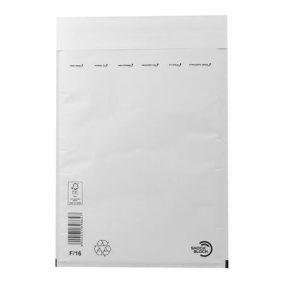   Légpárnás tasak, 240x350 mm külméret, 220x340 mm belméret, VICTORIA PAPER, "W6", fehér