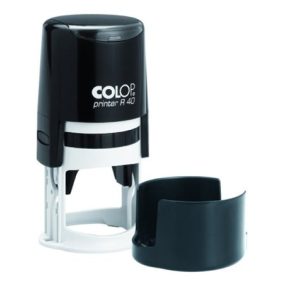   Bélyegző, kör, COLOP "Printer R 40", lila cserepárnával