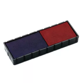   Bélyegző cserepárna, 2 db/bliszter, kétszínű változat, COLOP "E12/2", kék-piros