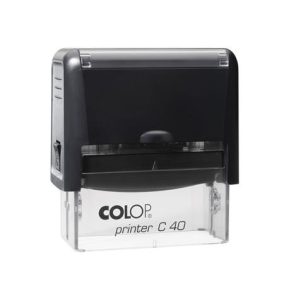 Bélyegző, COLOP "Printer C 40", kék cserepárnával   Bélyegző, COLOP "Printer C 40", kék cserepárnával