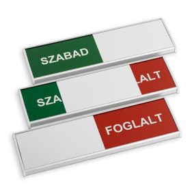 Információs tábla, 200x62 mm, ANTRA "Szabad-Foglalt"   Információs tábla, 200x62 mm, ANTRA "Szabad-Foglalt"