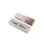   Golyóstoll, 0,7 mm, ezüst színű klip, mintás tolltest, PARKER, "Royal Jotter Róma", kék