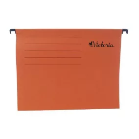 Függőmappa, karton, A4, VICTORIA OFFICE, narancs
