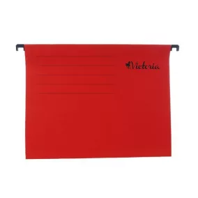 Függőmappa, karton, A4, VICTORIA OFFICE, piros