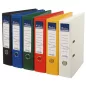   Iratrendező, 75 mm, A4, PP/PP, élvédő sínnel, VICTORIA OFFICE, "Premium", zöld