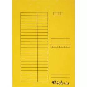 Gyorsfűző, karton, A4, VICTORIA OFFICE, sárga