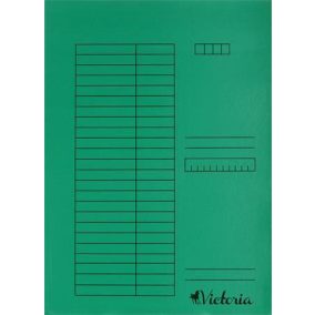 Gyorsfűző, karton, A4, VICTORIA OFFICE, zöld