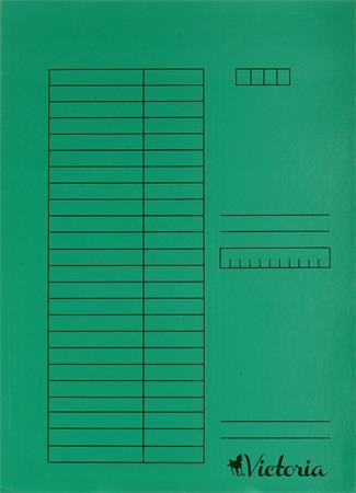 Gyorsfűző, karton, A4, VICTORIA OFFICE, zöld