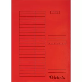 Gyorsfűző, karton, A4, VICTORIA OFFICE, piros