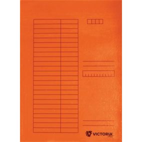 Gyorsfűző, karton, A4, VICTORIA OFFICE, narancs