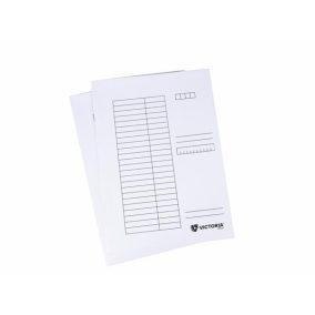 Pólyás dosszié, karton, A4, VICTORIA OFFICE, fehér