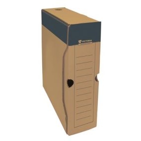 Archiválódoboz, A4, 80 mm, karton, VICTORIA OFFICE, natúr Archiválódoboz, A4, 80 mm, karton, VICTORIA OFFICE, natúr