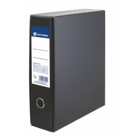  Tokos iratrendező, 75 mm, A4, karton, VICTORIA OFFICE, fekete