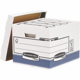 Archiválókonténer, karton, standard, "BANKERS BOX® SYSTEM by FELLOWES®", kék   Archiválókonténer, karton, standard, "BANKERS BOX® SYSTEM by FELLOWES®", kék