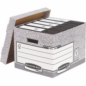 Archiválókonténer, karton, standard, "BANKERS BOX® SYSTEM by FELLOWES®"   Archiválókonténer, karton, standard, "BANKERS BOX® SYSTEM by FELLOWES®"
