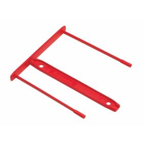   Lefűzőklip, műanyag, 85 mm, FELLOWES, Bankers Box®, piros