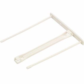   Lefűzőklip, műanyag, 100 mm, FELLOWES, Bankers Box® Pro, fehér