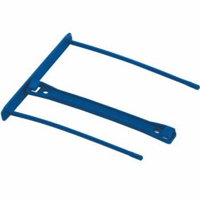   Lefűzőklip, műanyag, 100 mm, FELLOWES, Bankers Box® Pro, kék