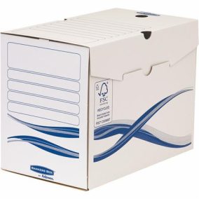 Archiválódoboz, A4, 200 mm, FELLOWES "Bankers Box Basic", kék-fehér   Archiválódoboz, A4, 200 mm, FELLOWES "Bankers Box Basic", kék-fehér