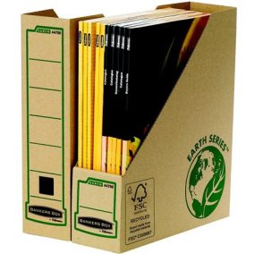 Iratpapucs, karton, 80 mm, "BANKERS BOX® EARTH SERIES by FELLOWES®"   Iratpapucs, karton, 80 mm, "BANKERS BOX® EARTH SERIES by FELLOWES®"