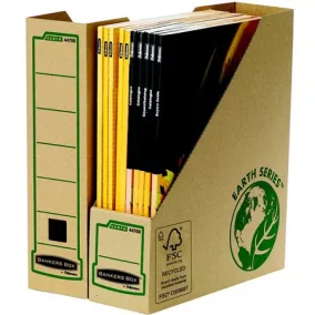   Iratpapucs, karton, 80 mm, "BANKERS BOX® EARTH SERIES by FELLOWES®"